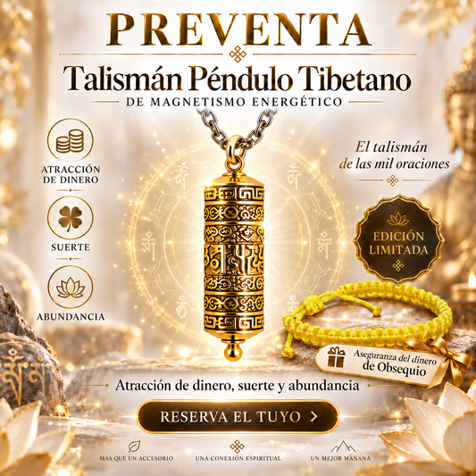 Preventa: Amuleto Péndulo Tibetano de Magnetismo Energético
