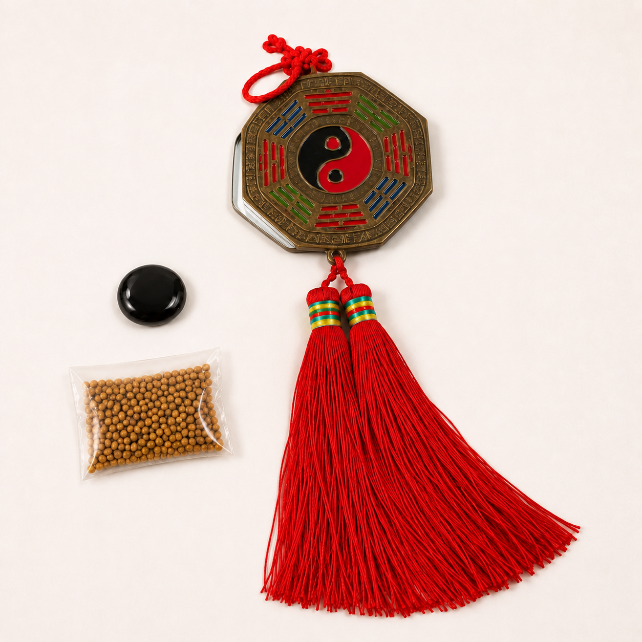 Espejo Bagua Yin Yang – Kit Feng Shui de Protección