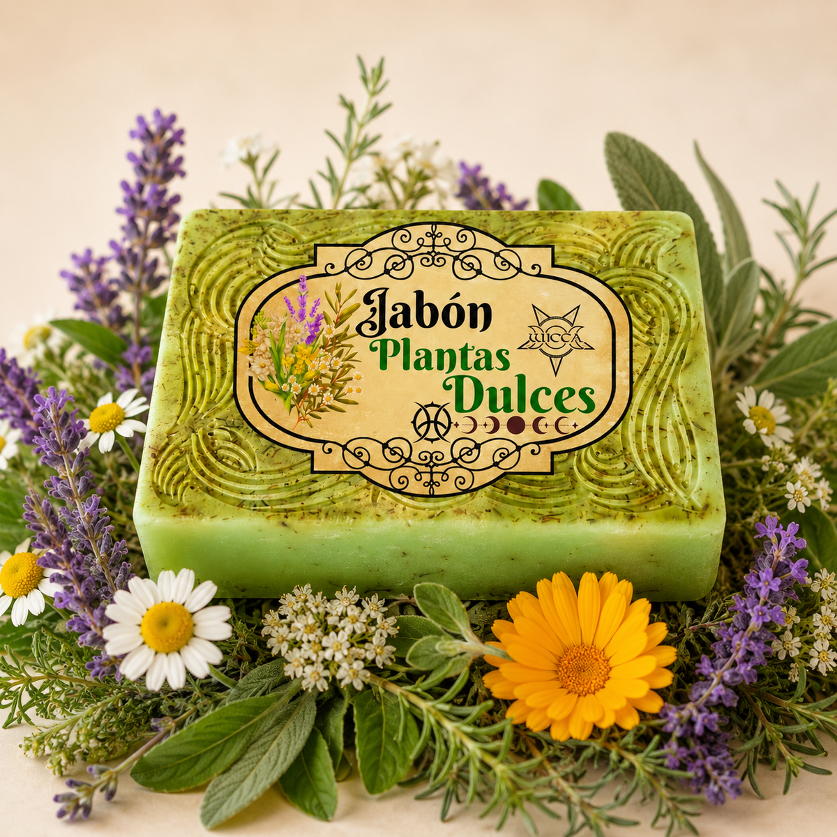 Jabón de Plantas Dulces | Amor, Suerte, Prosperidad y Armonía España