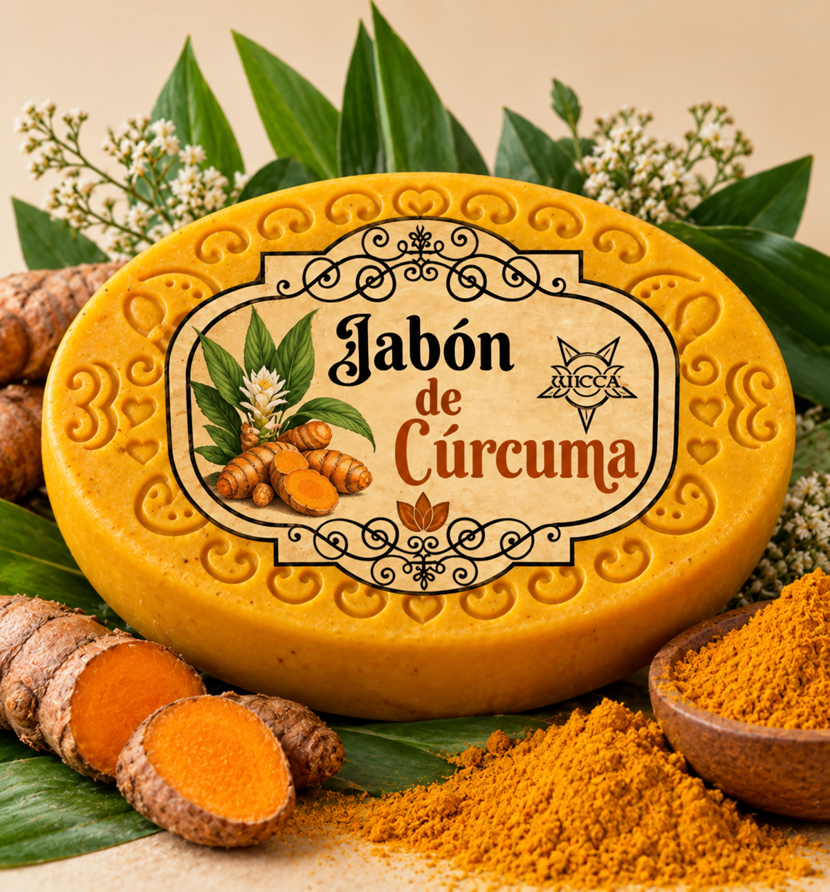 🌼 Jabón Conjurado de Cúrcuma | Purifica, Aclara y Renueva la Piel